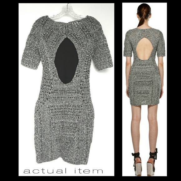 Rag & bone Hart knit sweater dress cutout back xs - Picture 3 of 8